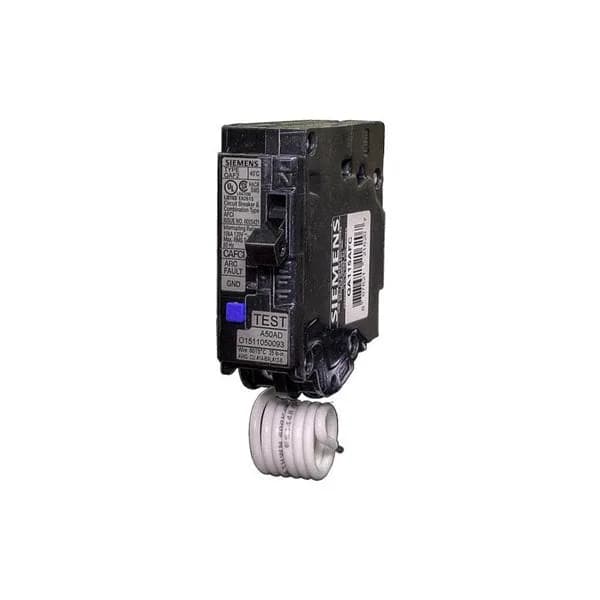 Siemens QA115AFCCSA 15 Amp Single Pole Combination Arc Fault (AFCI) Breaker — Certified (1in, 3in)