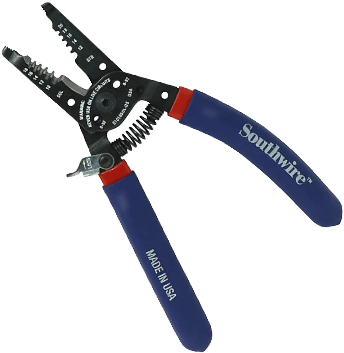 Southwire S1018SOL-US 10-18 AWG Solid & 12-20 AWG Stranded Ergo Handles Wire Stripper/Cutter — Southwire
