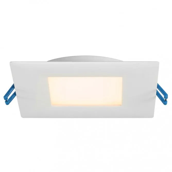 Lotus LED 13.5 Watt 4" Super Thin Square Recessed LED Downlight - 2700K - 800 Lumens - White — Lotus LED (13.5W, 90W)
