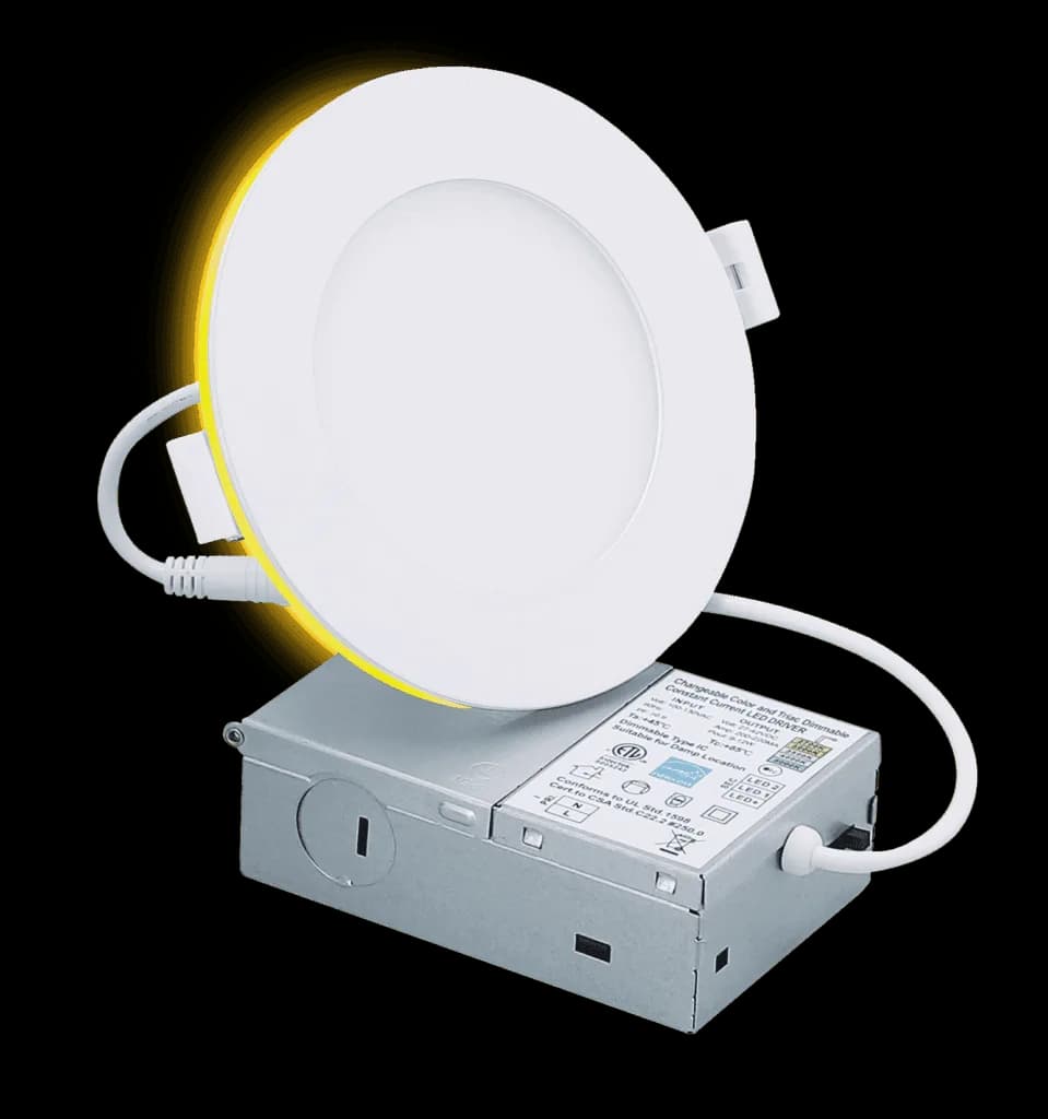 Votatec P02104-NL-9W 4 Inch Slim Night Light LED Panel Pot Light 9W+3W 5CCT 120V — VOTATEC (9W, 3W)