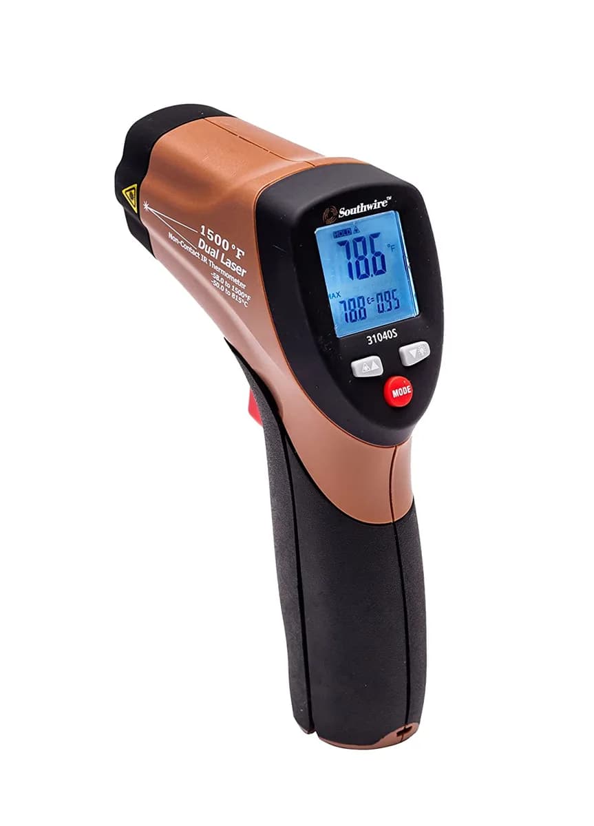 Southwire Tools & Equipment 31040S 1500°F Non-Contact Digital Infrared Thermometer with Dual Lasers — Southwire (1in)