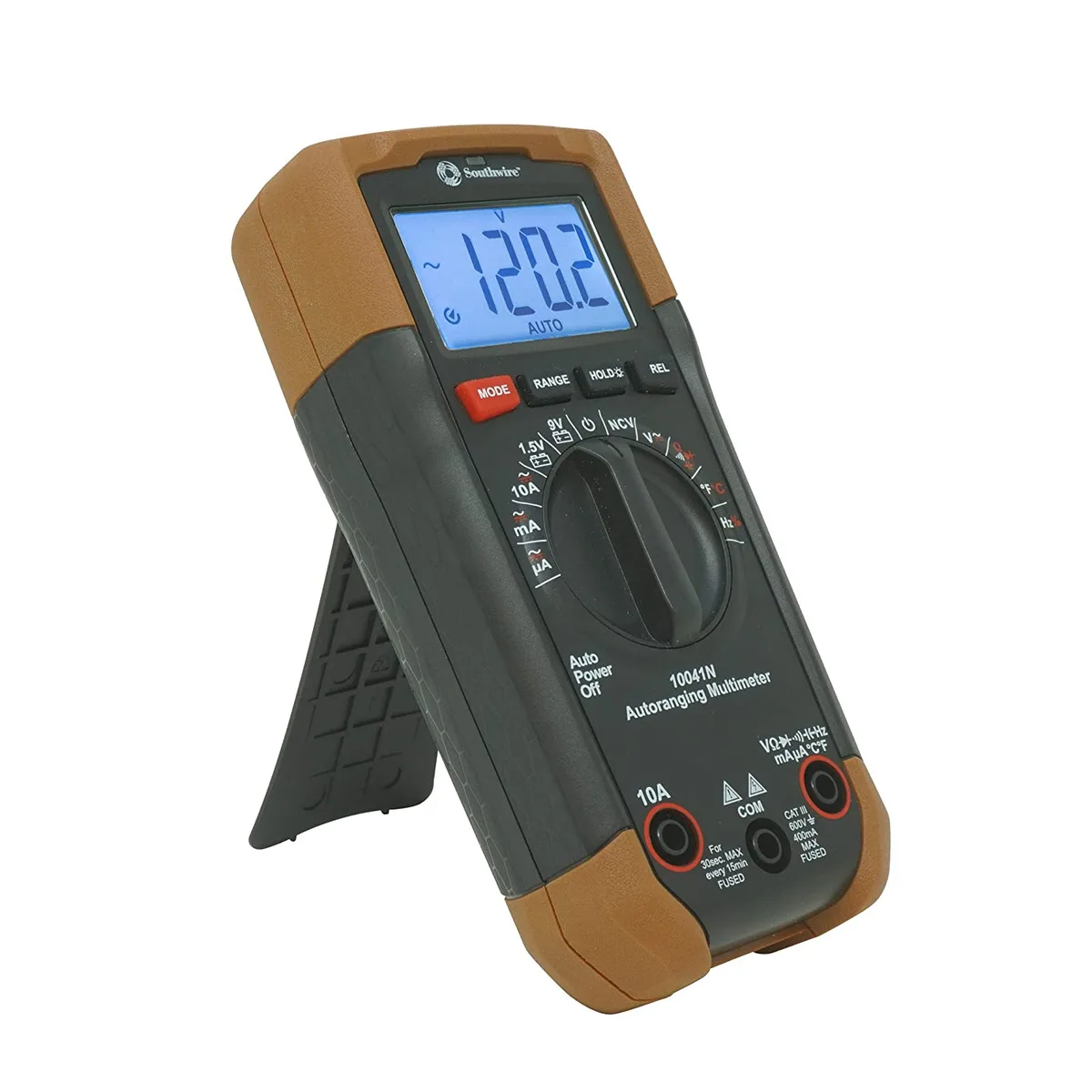 Southwire 10041N Auto-Ranging Digital Multimeter, 600V AC/DC — Southwire (1in)