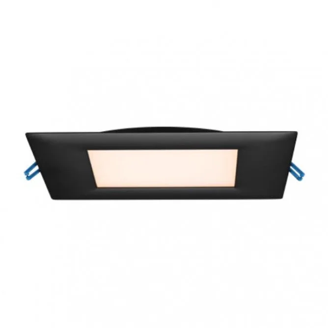 Lotus LED 13.5 Watt 4" Super Thin Square Recessed LED Downlight - 2700K - 800 Lumens - Black — Lotus LED (13.5W, 90W)