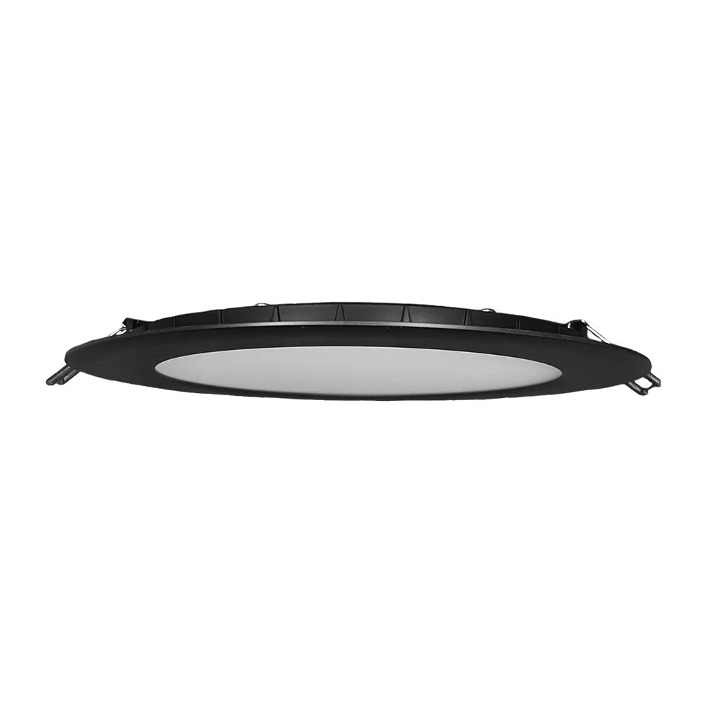 LotusLED LB8R/41K/BK 18W 8" Economy Super Thin Recessed Light - Black — Lotus LED (18W, 120W)
