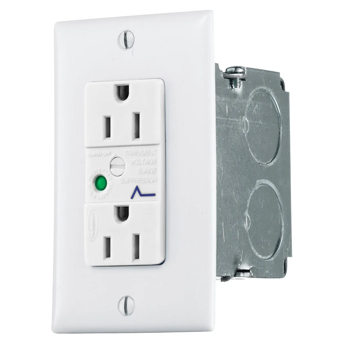 Hubbell Receptacle 15amp Kit with built-in Surge Suppression NSOKPS — Hubbell