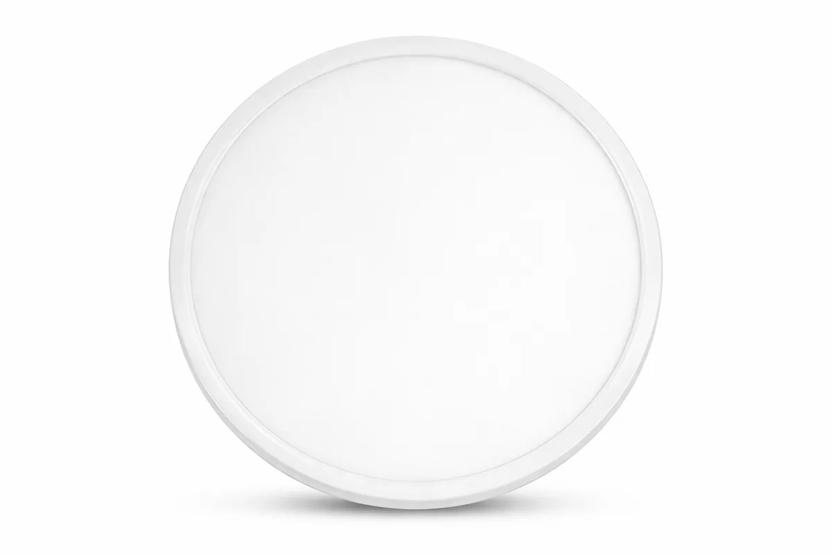 Ecotek 12" Round LED Slim Surface Mount Fixture – 5CCT, 24W, 2000 Lumens, White — ECOTEK (24W, 2700K)