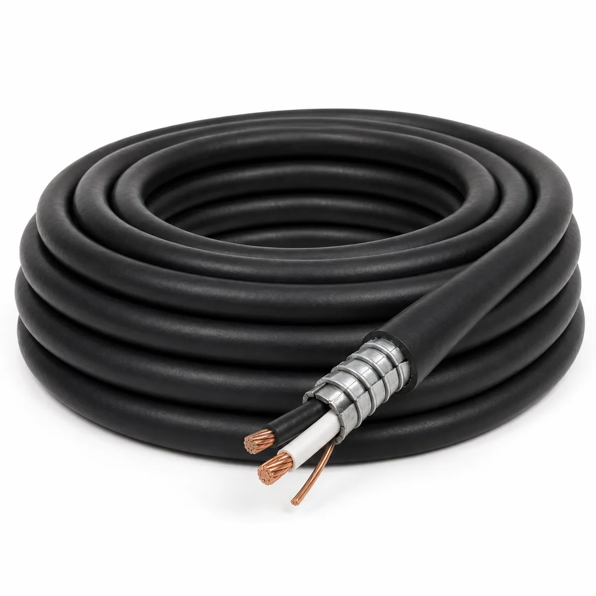 12/2 TECK90 Copper Armoured Cable with Ground – Sold Per Meter — Certified (2in)