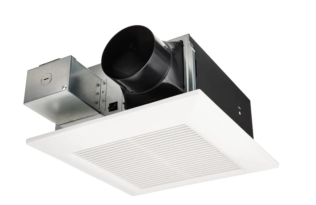 Panasonic FV-0511VF1 WhisperFit® DC Bathroom Fan – Pick-A-Flow® 50/80/110 CFM — Panasonic (8in, 4in)