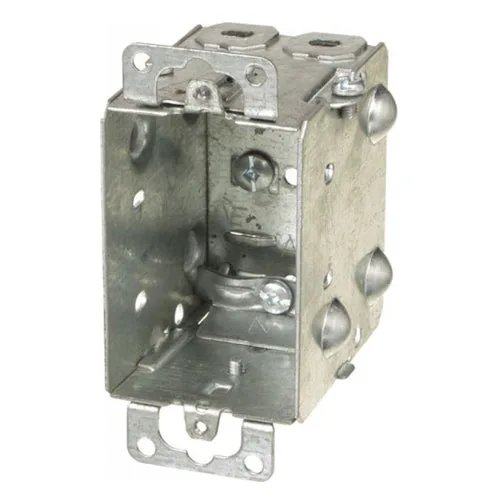 1104-L 2 1/2″ Deep device box with plaster ears — Ortech (2in)
