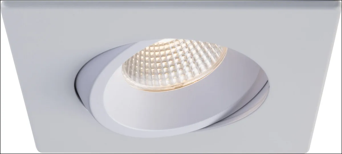 Liteline RA4S-12RG-90WH 4-Inch LUNA Square Regressed Gimbal LED Recessed Light White — LITELINE (12W, 2700K)