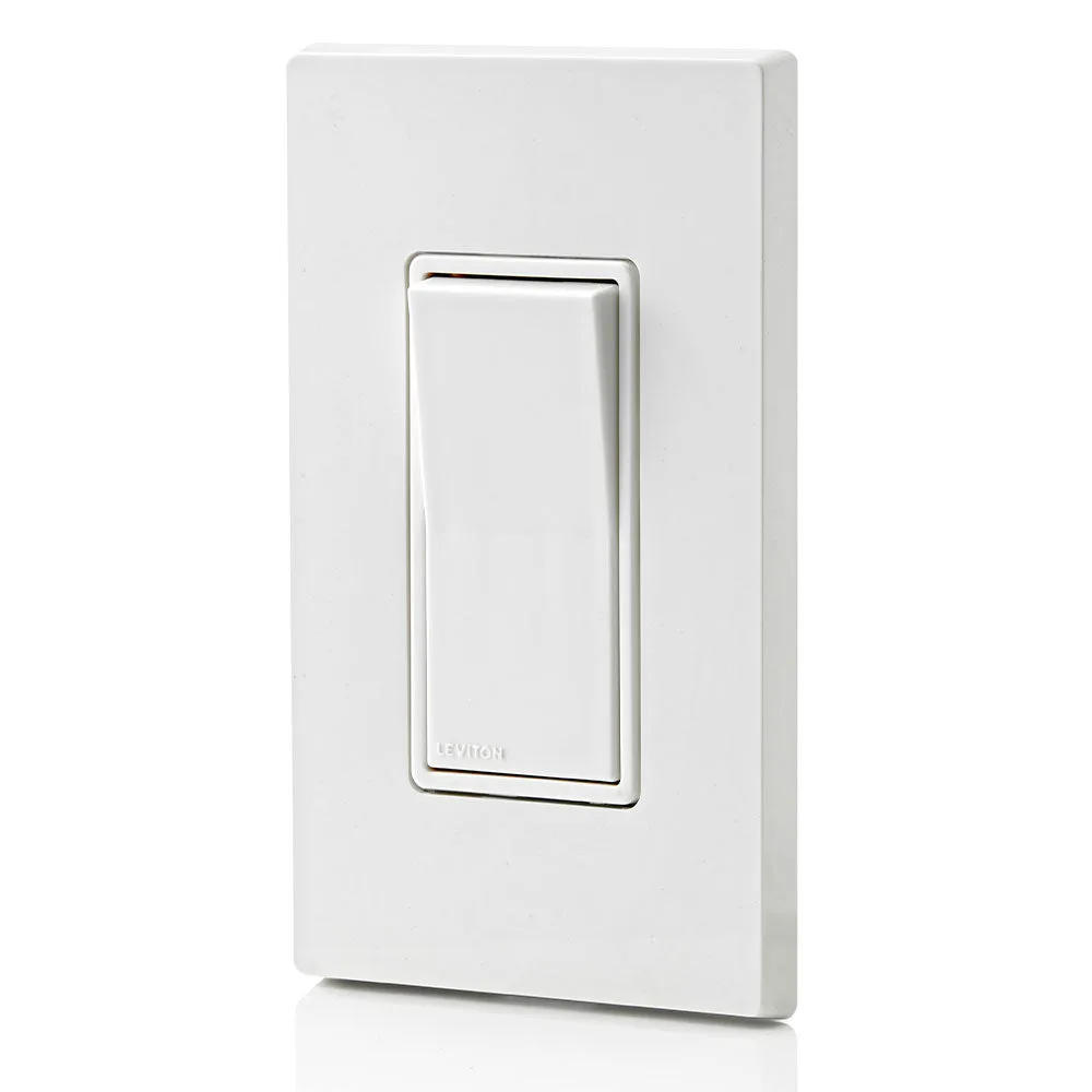 Leviton 5601-P2G Decora Rocker Single-Pole AC Quiet Switch, Self-grounding — LEVITON