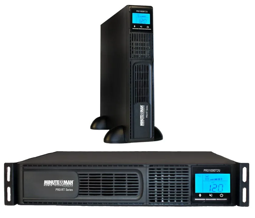 Minuteman/ParaSystem Pro-Rt® 1500va/1050W Line Interactive UPS — Minuteman (1050W, 10in)