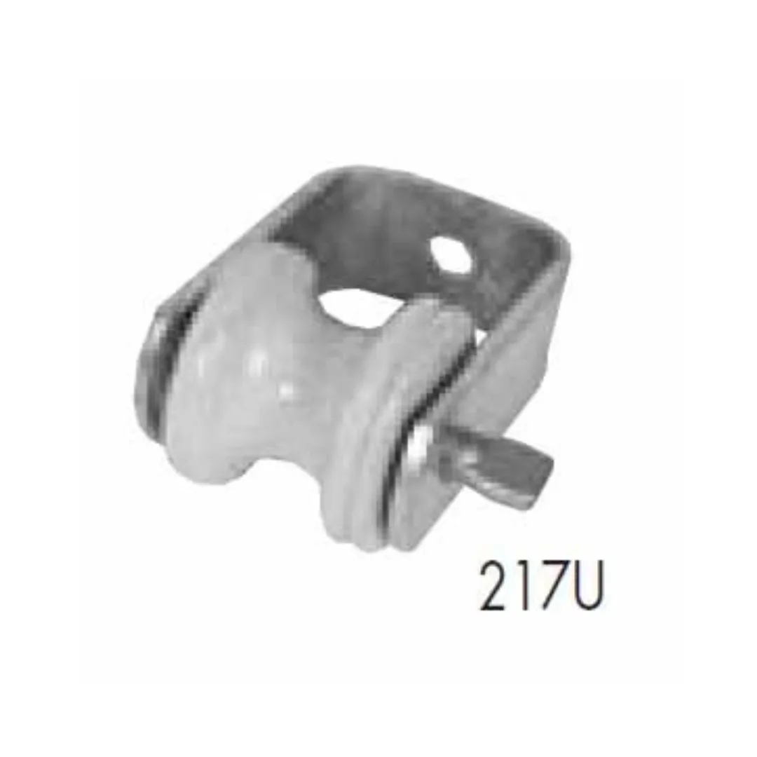 Hydel 217U - Flat Mount Clevis 200 Amp - Heavy Duty Dead End Cable Anchor - Wall Rack — Hydel