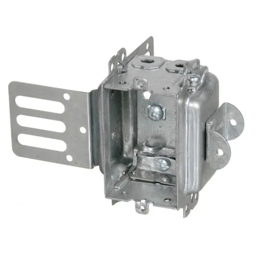 3102-LSSAX 2″ Deep Gangable Steel Stud Box With Clamp — Vista (2in, 8in)
