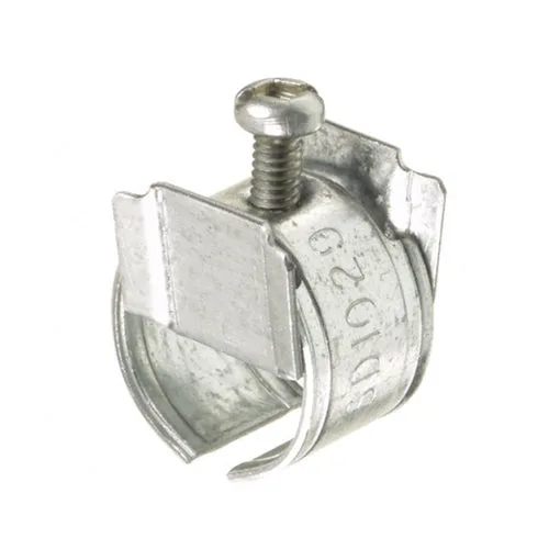 4040 – 3/8″ Snap-In box connector metal – Fits 1/2″ KO — Vista (8in, 2in)