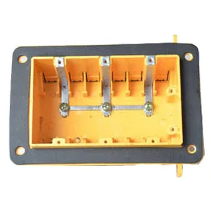 Vapor proof Three Gang non-metallic switch and outlet box — Ortech