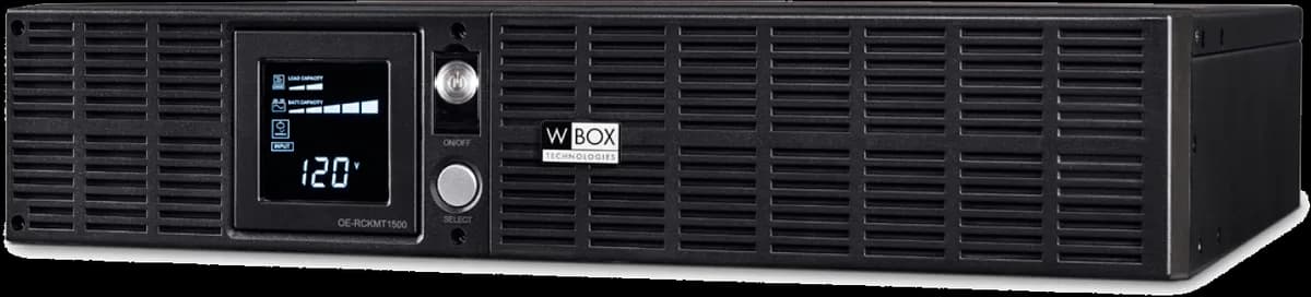 WB1500vA Rack Tower Battery Backup UPS 120V 15A Sine Wave Output, Line Interactive — WB (1050W, 3in)