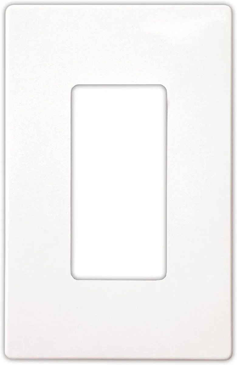 EATON PJS26W Arrow Hart Pjs26 Decorative Screw Less Wall Plate, 1 Gang, 4-1/2 in L X 2-3/4 in W X 0.08 in T White — EATON