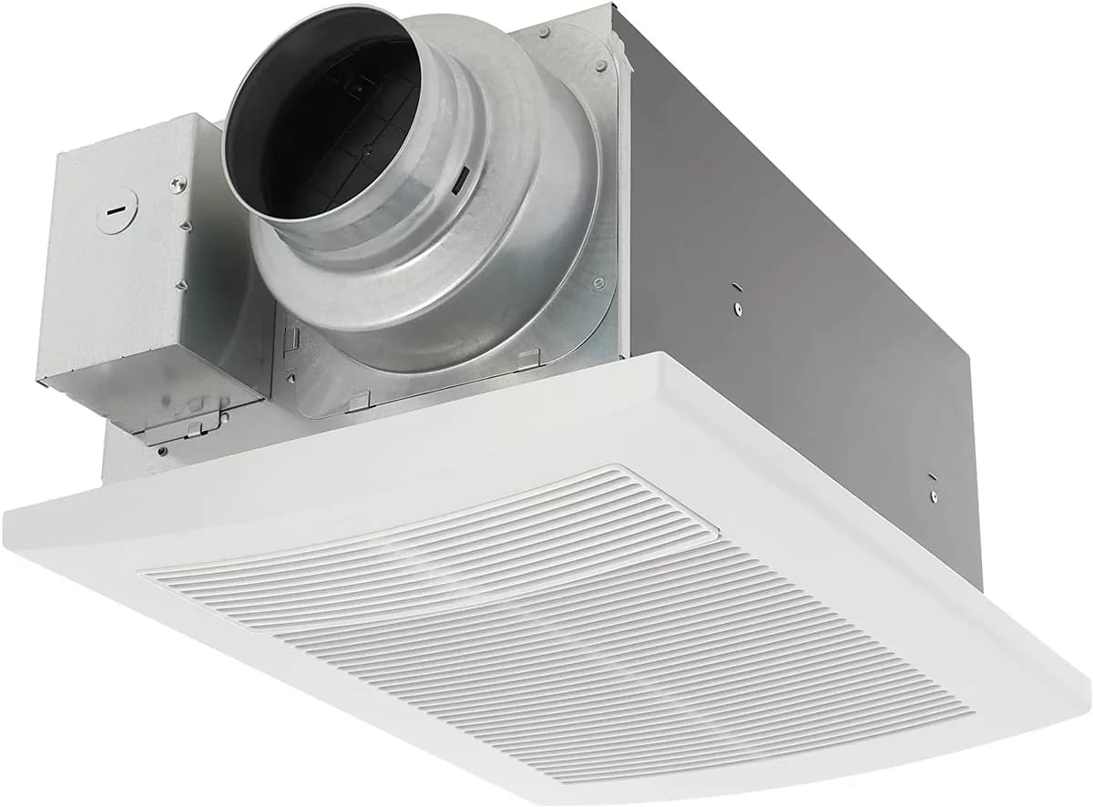 PANASONIC FV0511VH1 Whisperwarm DC Bathroom Fan With Heater (50-80-110 CFM) — Panasonic (10W, 1W)