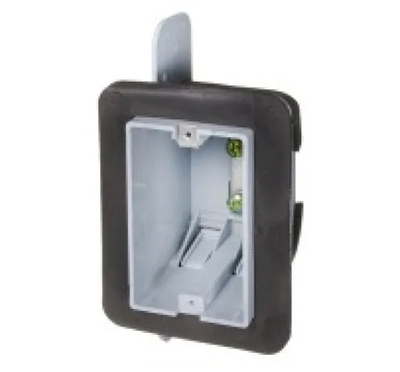 Plastic Device Box, 3-Gang with Vapor Barrier — Vista