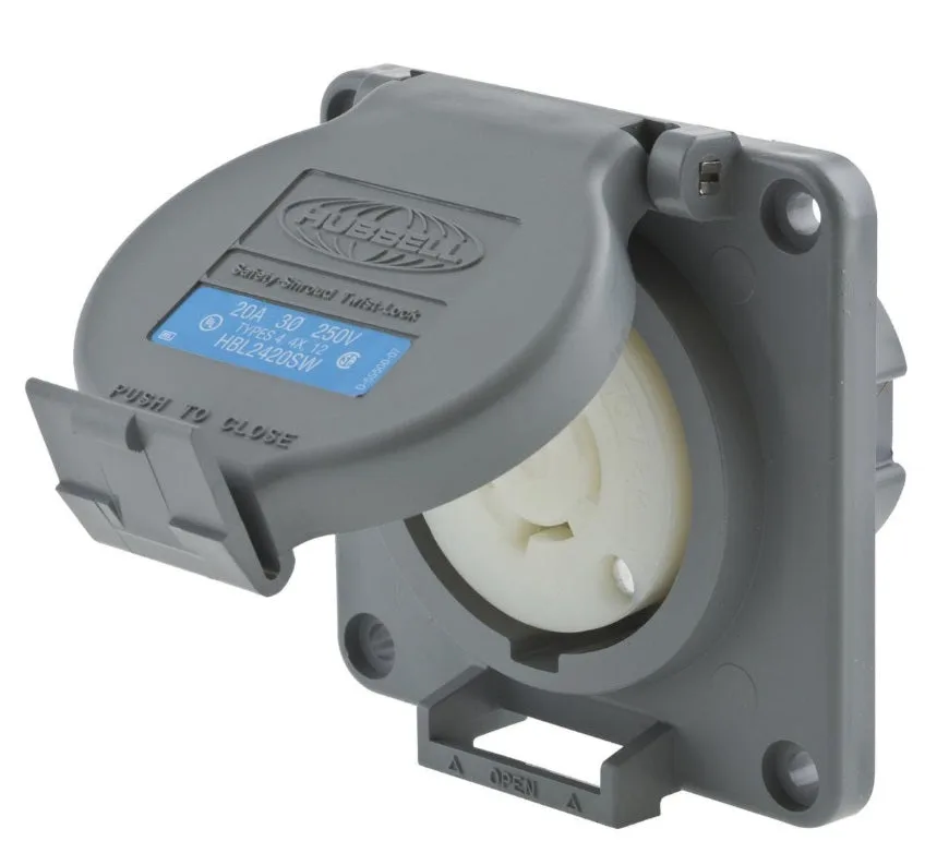 HBL2420SW - Hubbell - Locking Devices, Twist-Lock 20 Amp - 3 Pole - 250 Volt — Hubbell