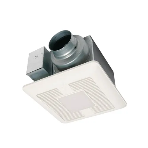 Panasonic FV-0511VQL1 WhisperCeiling DC fan with LED lights, Pick-A-Flow Speed Selector 50, 80 or 110 CFM and Flex-Z Fast install bracket — Panasonic (4in, 6in)