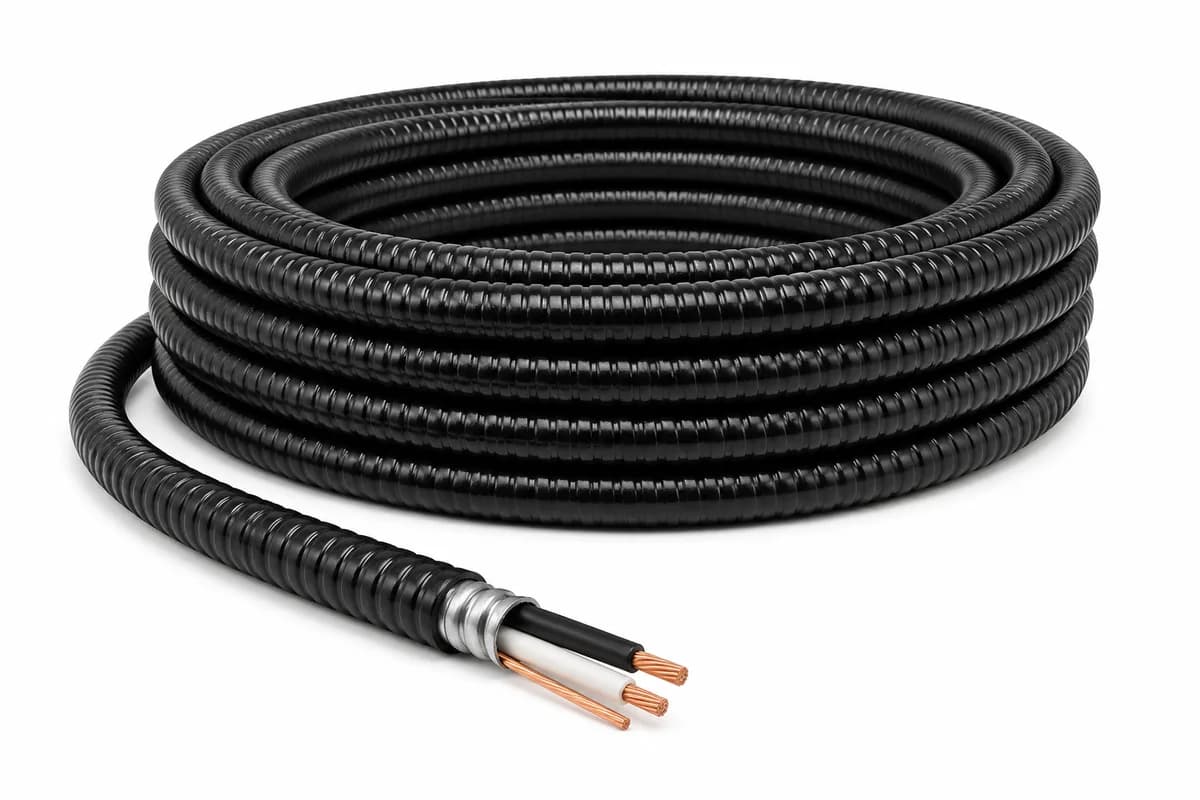 14/2 TECK90 Copper Armoured Cable with Ground – Sold Per Meter — Certified (2in)