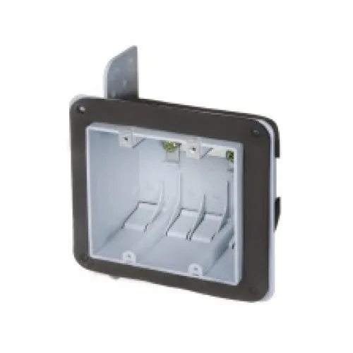 Plastic Device Box, 2-Gang with Vapor Barrier. — Vista