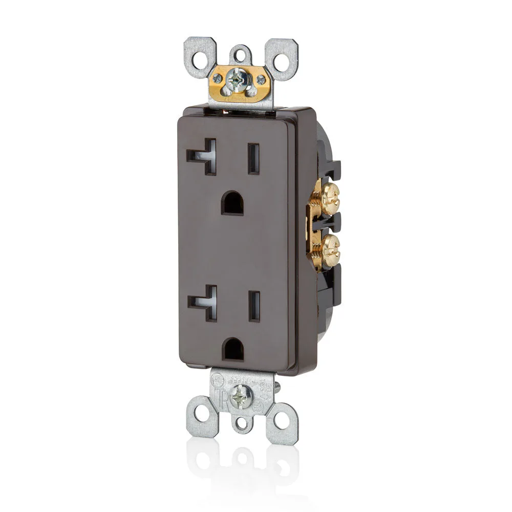 Leviton T5825 20A Tamper-Resistant, Decora duplex receptacle/outlet — LEVITON
