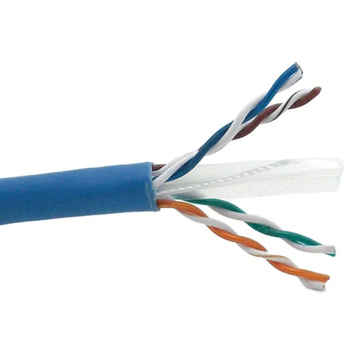 Provo 24104L6-BL CAT6 UTP 23 AWG 4-Pair Solid Network Cable CMR/FT4 - Blue 300M