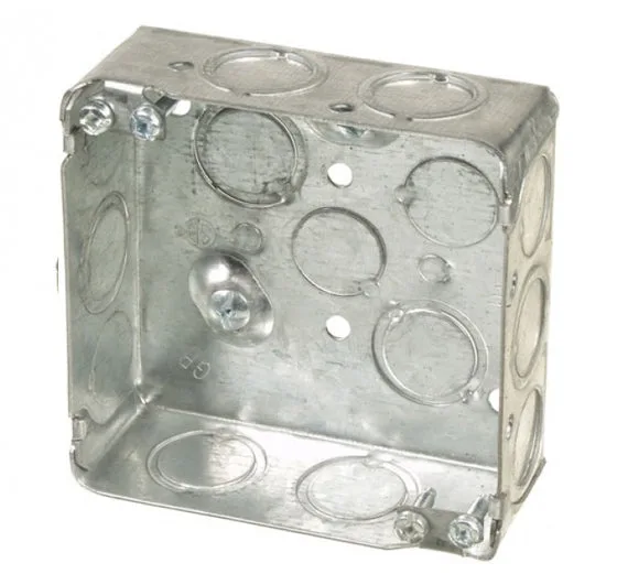 72171-K 4 11/16″ Square wide junction box with knockouts — Vista (16in, 4in)