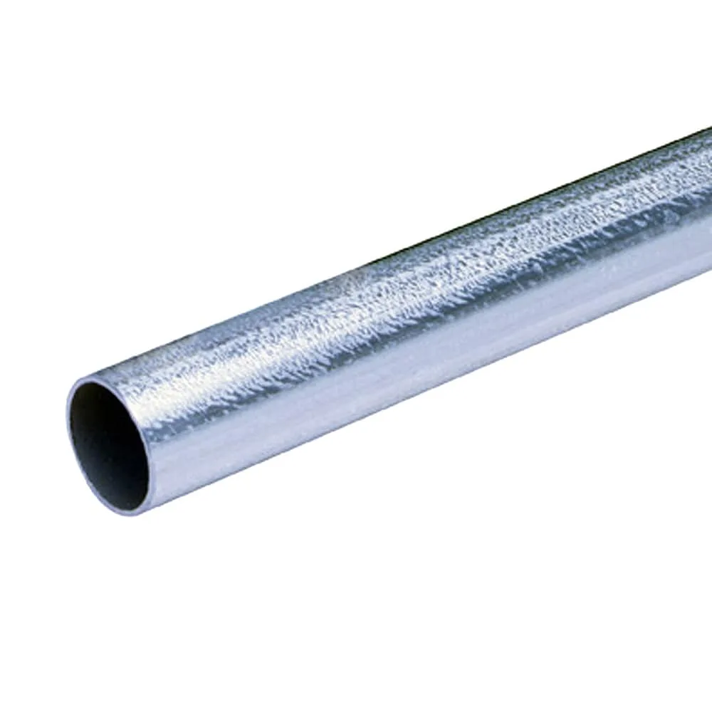 Iberville EMTC100-SIL-010 1 in. x 10 ft. EMT Conduit, Galvanized Steel