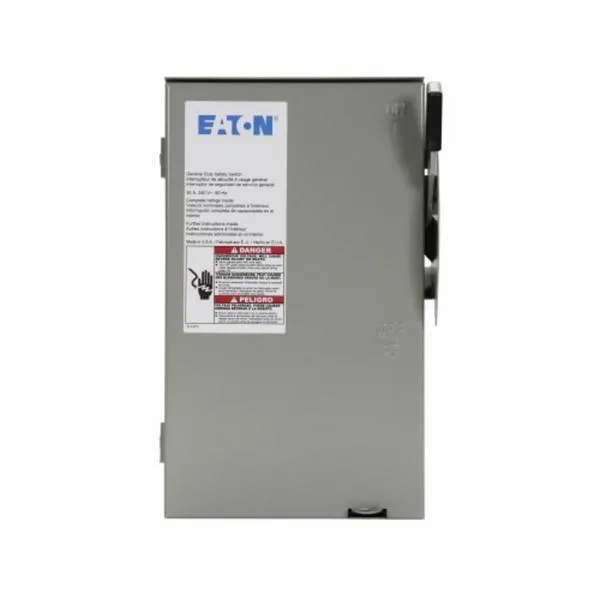 Eaton CDG221NRB 30A 2-Pole Fusible General Duty Safety Switch with Neutral, NEMA 3R