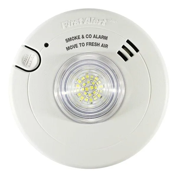 BRK 7030BSLA AC Hardwired Combination Smoke and Carbon Monoxide Detector with Battery Back-Up — BRK