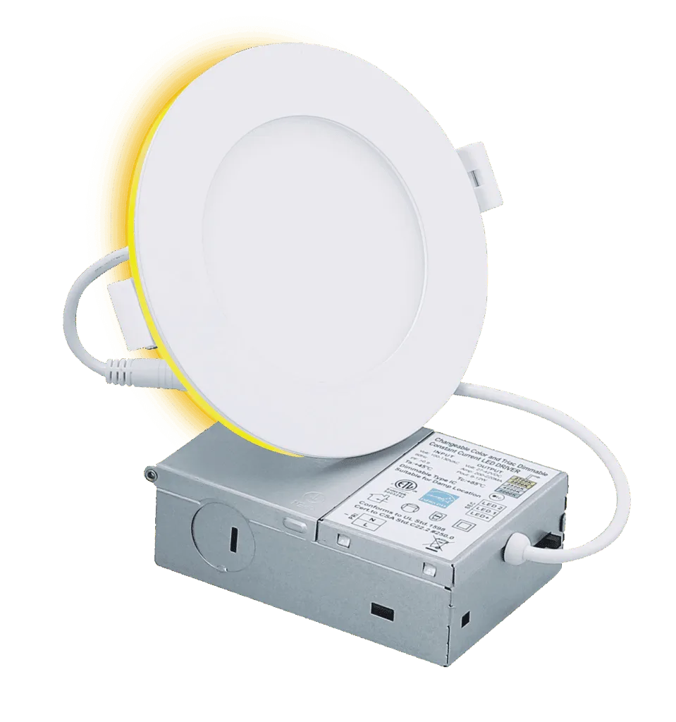 Votatec P02104-NL-9W 4 Inch Slim Night Light LED Panel Pot Light 9W+3W 5CCT 120V — VOTATEC (9W, 3W)