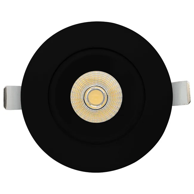 Votatec VO-RP4W16-120-D-5WAY/BK 4 Inch Round Black Regressed Gimbal LED Pot Light 16W 5CCT 120V — VOTATEC (16W, 75W)