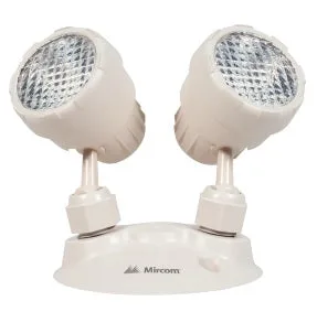 EL-7030B Universal 2X1.5W LED Emergency Dual Remote Head (3.6-24V) — Mircom (5W, 1.5W)