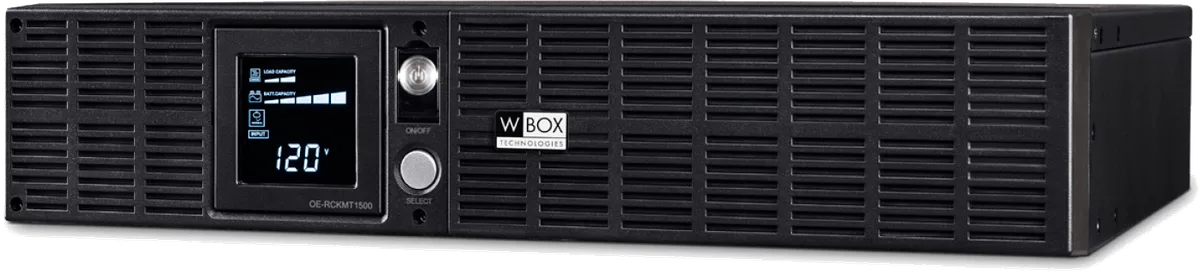 WB1500vA Rack Tower Battery Backup UPS 120V 15A Sine Wave Output, Line Interactive — WB (1050W, 3in)