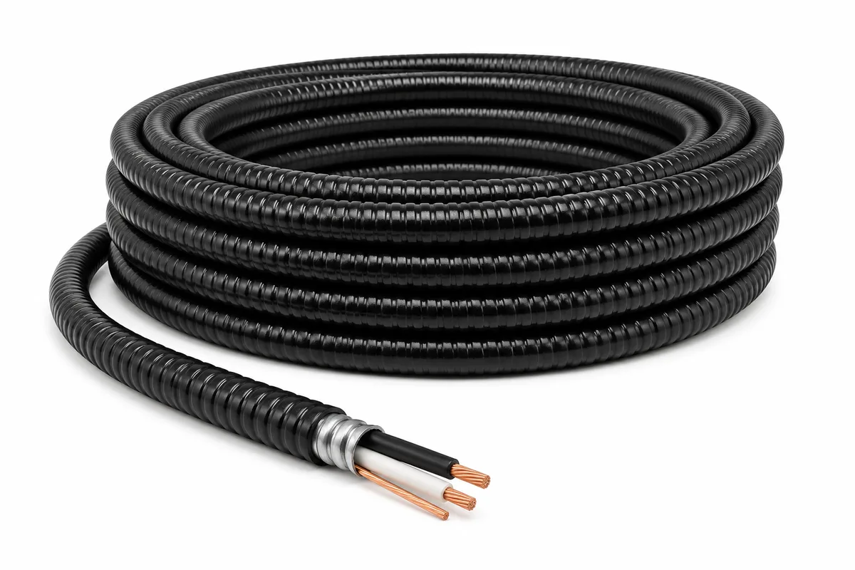 14/2 TECK90 Copper Armoured Cable with Ground – Sold Per Meter — Certified (2in)